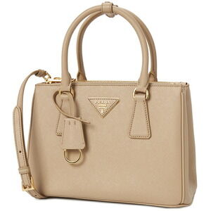 Prada Beige Saffiano Galleria handbag leather Tan bag